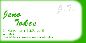 jeno tokes business card